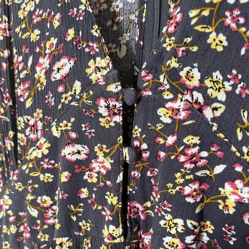 Natural Life Evangeline Maxi Dress - flowy, drapey, floral, short sleeves